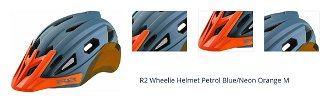 R2 Wheelie Helmet Petrol Blue/Neon Orange M Detská prilba na bicykel 1