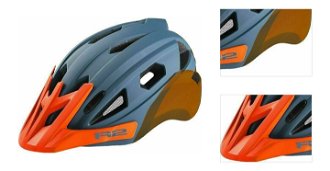 R2 Wheelie Helmet Petrol Blue/Neon Orange M Detská prilba na bicykel 3