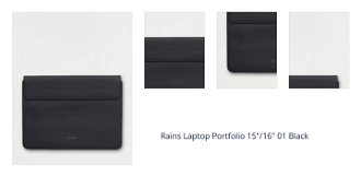 Rains Laptop Portfolio 15"/16" 01 Black 1