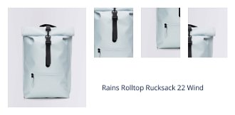 Rains Rolltop Rucksack 22 Wind 1