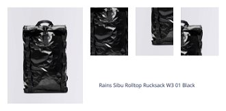 Rains Sibu Rolltop Rucksack W3 01 Black 1
