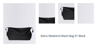 Rains Weekend Wash Bag 01 Black 1