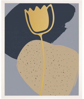 Rámovaný obraz Abstraktný kvet II, 24x30 cm%