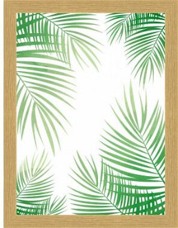 Rámovaný obraz Tropické listy, 18x24 cm% 2