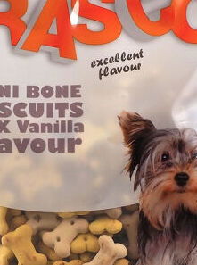 Rasco dog pochúťka mini sušienky tvar kosti s vanilkou 2 cm 250 g 5