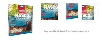 Rasco pochúťka uzle byvolie 5 cm s kačacím mäsom 500 g 1