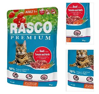 Rasco Premium Cat Adult kapsička hovädzie v šťave 85 g 3