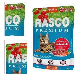 Rasco Premium Cat Adult kapsička hovädzie v šťave 85 g 4