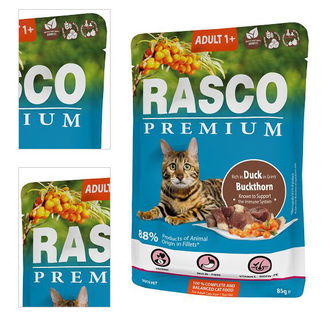 Rasco Premium Cat Adult kapsička kačka v šťave 85 g 4