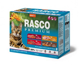 Rasco Premium Cat Adult kapsičky multipack 12 x 85 g