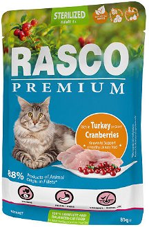 Rasco Premium Cat Adult Sterilized kapsička morka v šťave 85 g