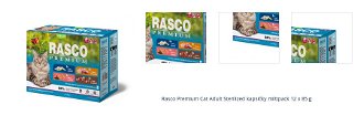 Rasco Premium Cat Adult Sterilized kapsičky multipack 12 x 85 g 1