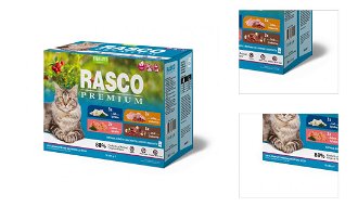 Rasco Premium Cat Adult Sterilized kapsičky multipack 12 x 85 g 3