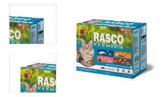 Rasco Premium Cat Adult Sterilized kapsičky multipack 12 x 85 g 4
