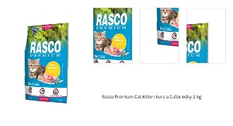 Rasco Premium Cat Kitten kura a čučoriedky 2 kg 1