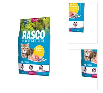 Rasco Premium Cat Kitten kura a čučoriedky 2 kg 3