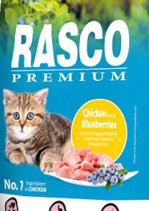 Rasco Premium Cat Kitten kura a čučoriedky 2 kg 5