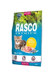 Rasco Premium Cat Kitten kura a čučoriedky 2 kg