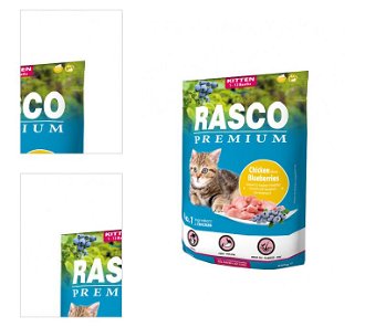 Rasco Premium Cat Kitten kura a čučoriedky 400 g 4