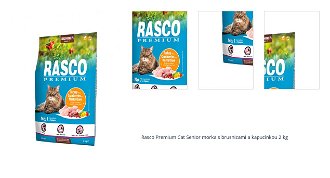 Rasco Premium Cat Senior morka s brusnicami a kapucínkou 2 kg 1
