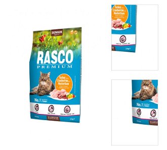 Rasco Premium Cat Senior morka s brusnicami a kapucínkou 2 kg 3