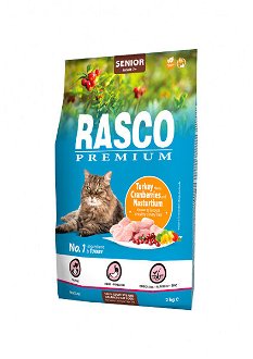 Rasco Premium Cat Senior morka s brusnicami a kapucínkou 2 kg 2