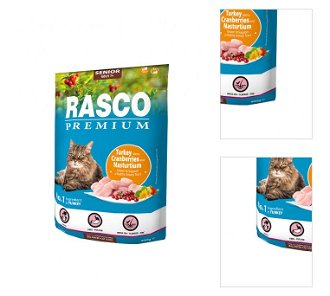 Rasco Premium Cat Senior morka s brusnicami kapucínkou 400 g 3