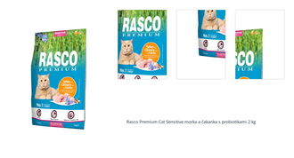 Rasco Premium Cat Sensitive morka a čakanka s probiotikami 2 kg 1