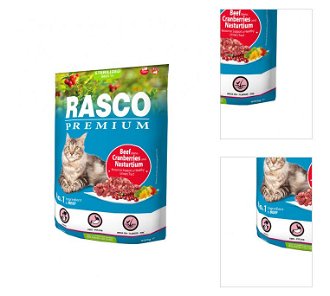 Rasco Premium Cat Sterilized hovädzie s brusnicami kapucínkou 400 g 3