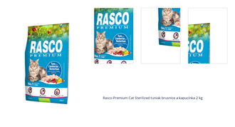 Rasco Premium Cat Sterilized tuniak brusnice a kapucínka 2 kg 1