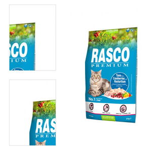 Rasco Premium Cat Sterilized tuniak brusnice a kapucínka 2 kg 4