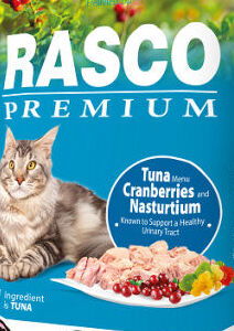 Rasco Premium Cat Sterilized tuniak s brusnicami a kapucínkou 400 g 5