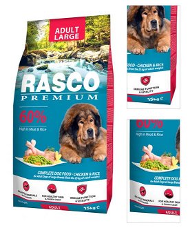 Rasco Premium dog granuly Adult Large 15 kg 3