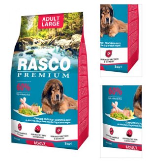 Rasco Premium dog granuly Adult Large 3 kg 3