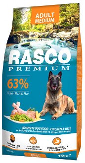 Rasco Premium dog granuly Adult Medium 15 kg
