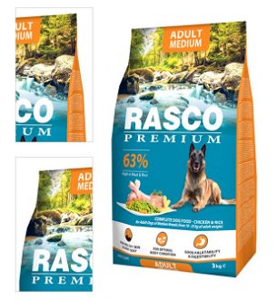 Rasco Premium dog granuly Adult Medium 3 kg 4