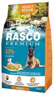 Rasco Premium dog granuly Adult Medium 3 kg