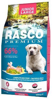 Rasco Premium dog granuly Puppy Junior Large 15 kg