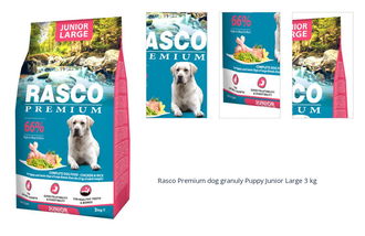 Rasco Premium dog granuly Puppy Junior Large 3 kg 1