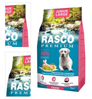 Rasco Premium dog granuly Puppy Junior Large 3 kg 4