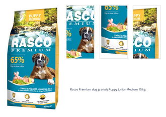 Rasco Premium dog granuly Puppy Junior Medium 15 kg 1