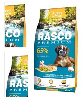 Rasco Premium dog granuly Puppy Junior Medium 15 kg 4