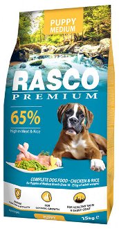 Rasco Premium dog granuly Puppy Junior Medium 15 kg 2