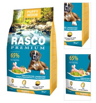 Rasco Premium dog granuly Puppy Junior Medium 3 kg 3