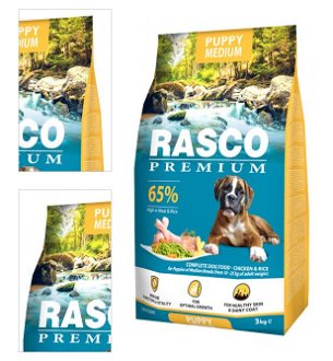 Rasco Premium dog granuly Puppy Junior Medium 3 kg 4