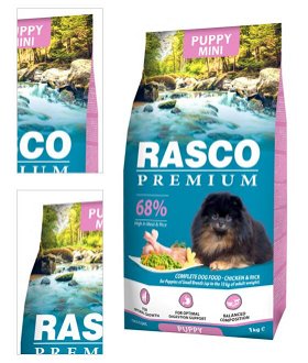 Rasco Premium dog granuly Puppy Junior Small 1 kg 4