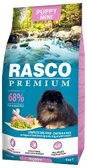 Rasco Premium dog granuly Puppy Junior Small 1 kg