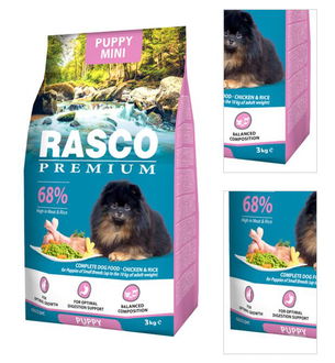 Rasco Premium dog granuly Puppy Junior Small 3 kg 3