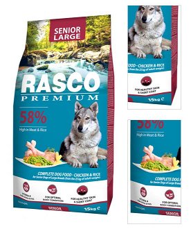 Rasco Premium dog granuly Senior Large 15 kg 3