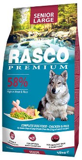 Rasco Premium dog granuly Senior Large 15 kg